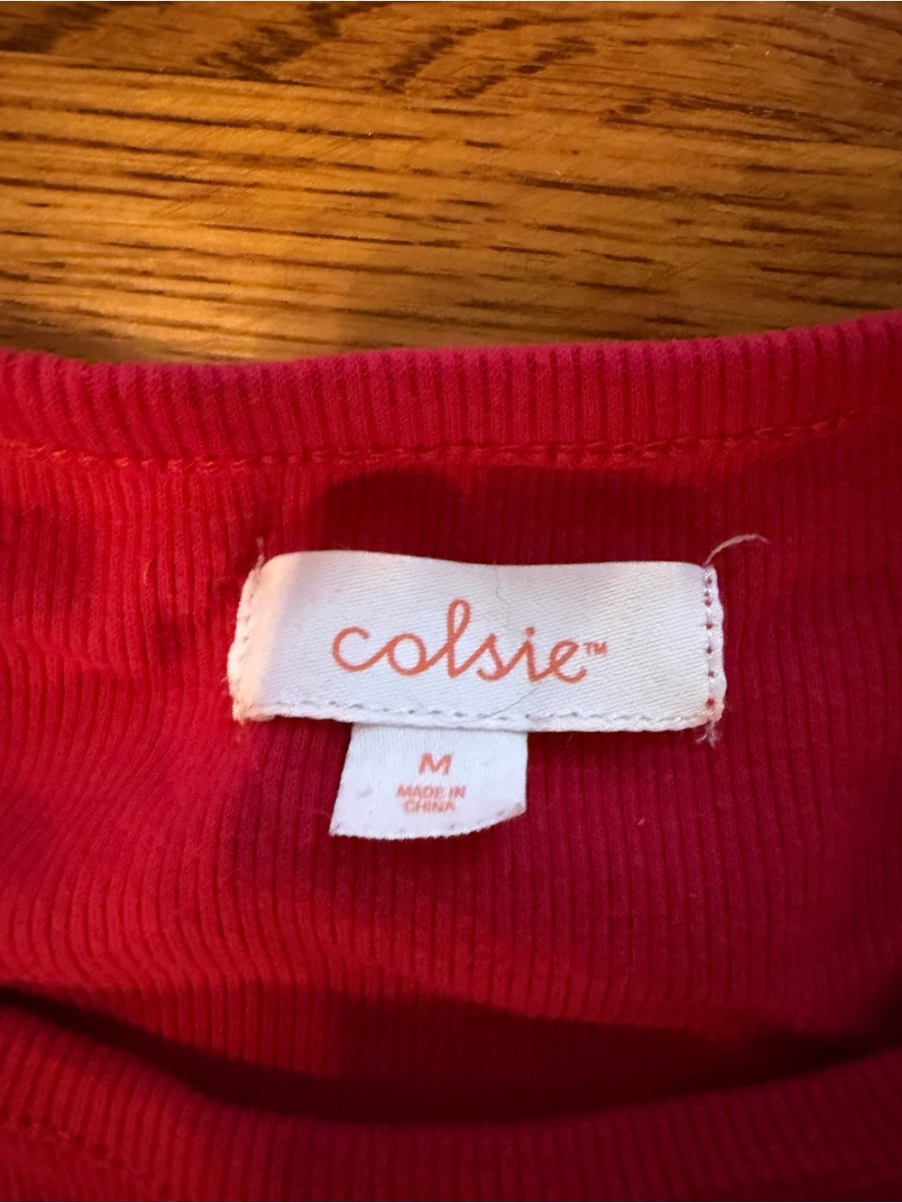 Women’s Colsie Red Ribbed Tank & Shorts Lounge Set - Picture 2 of 2